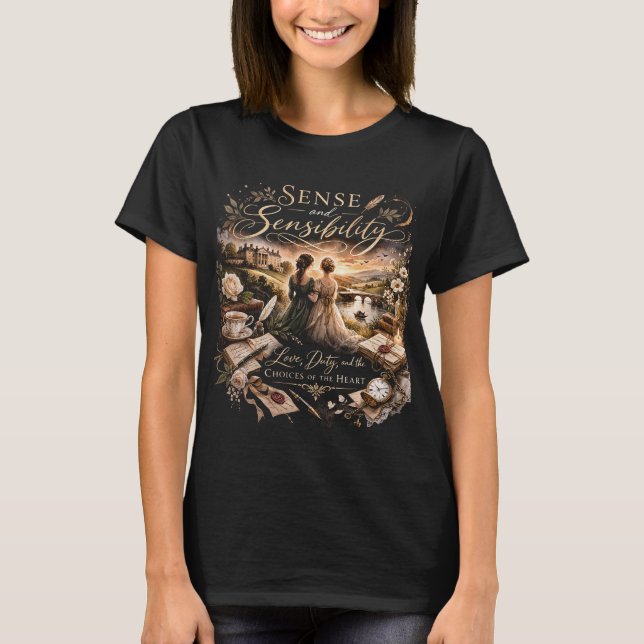 Camiseta Razão e Sensibilidade (Frente)