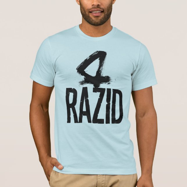 Camiseta RAZID com Logotipo de Pincel Contemporâne (Frente)
