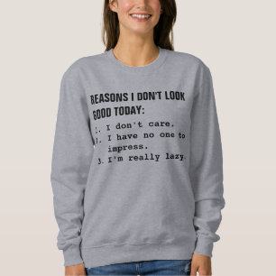 Camiseta Razões que eu não olho bom hoje