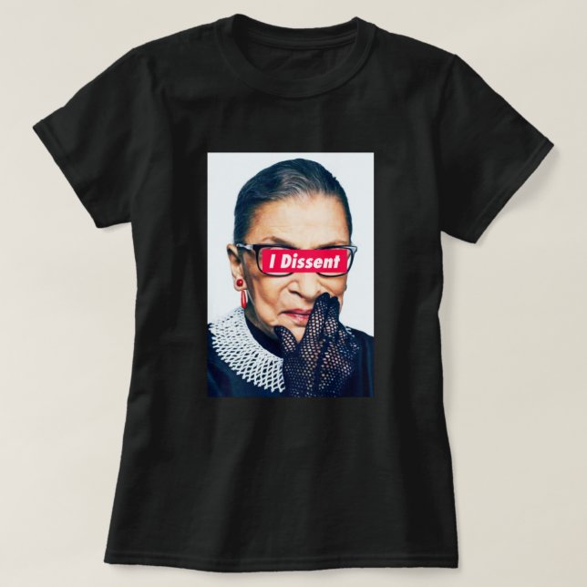 Camiseta RBG notório - Eu Discordo (Frente do Design)