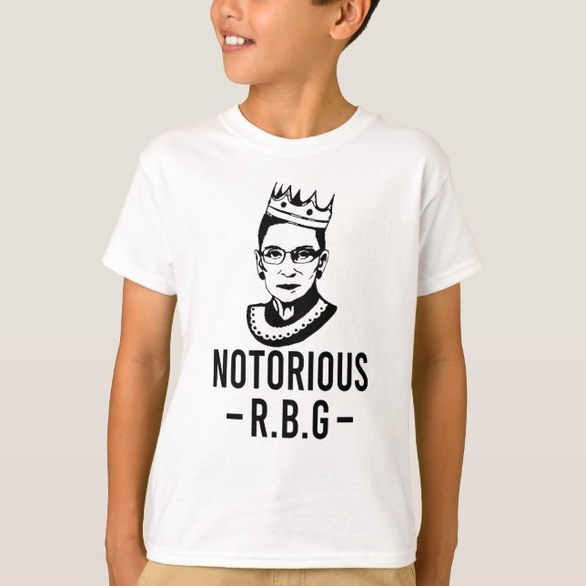 Camiseta RBG notório, Ruth Bader Ginsburg (Frente)