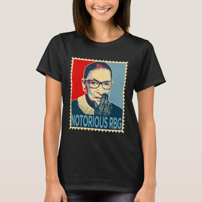 Camiseta RBG notório Ruth Bader Ginsburg (Frente)