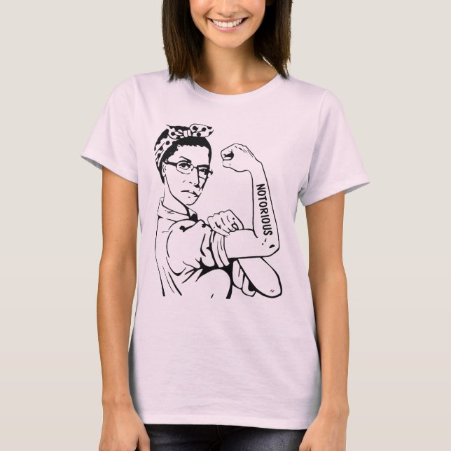 Camiseta RBG/Rosie Mash Up - RBG notória (Frente)