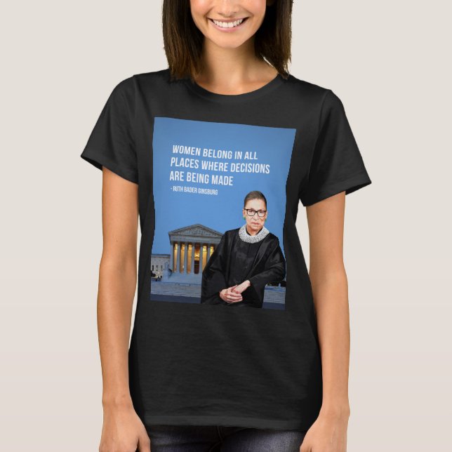 Camiseta RBG Ruth Bader Ginsburg (Frente)