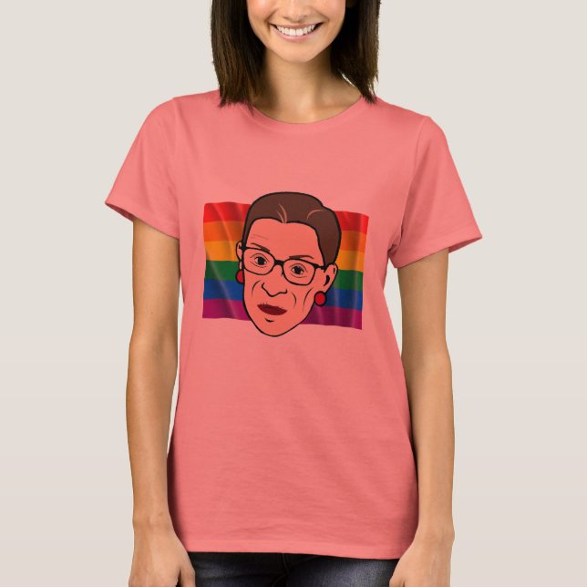 Camiseta RBG Sinalizador arco-íris - LGBT - (Frente)