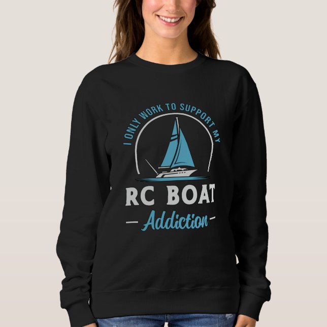 Camiseta RC Boat Vício Remote Model Funny RC Boats (Frente)