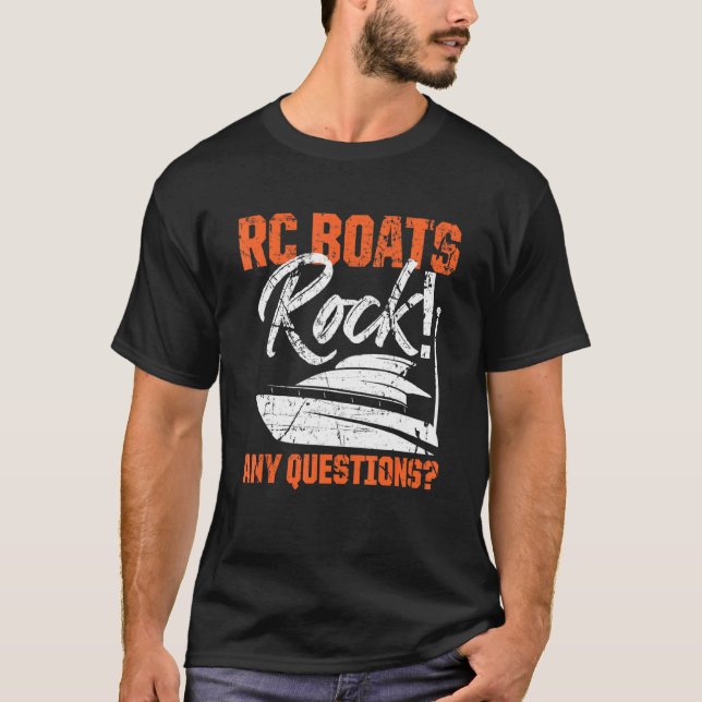 Camiseta RC Boats Roda qualquer Dúvida Controle remoto (Frente)