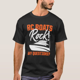 Camiseta RC Boats Roda qualquer Dúvida Controle remoto