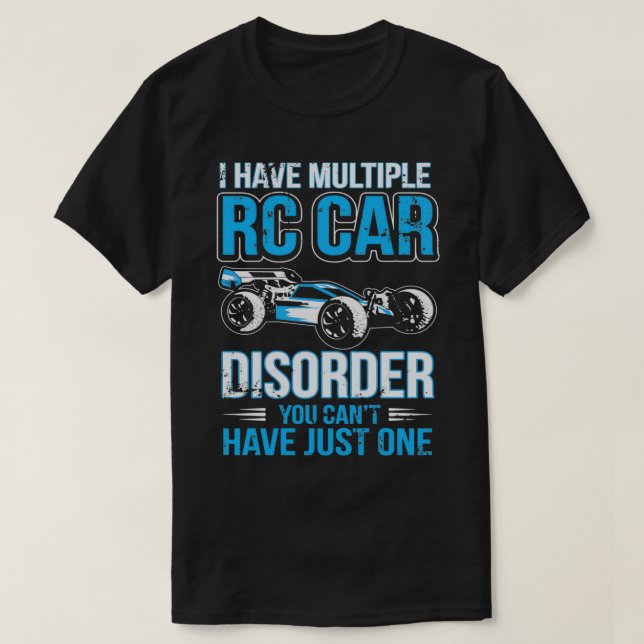 Camiseta RC Carro I tem vários transtorno de carro RC Engra (Frente do Design)