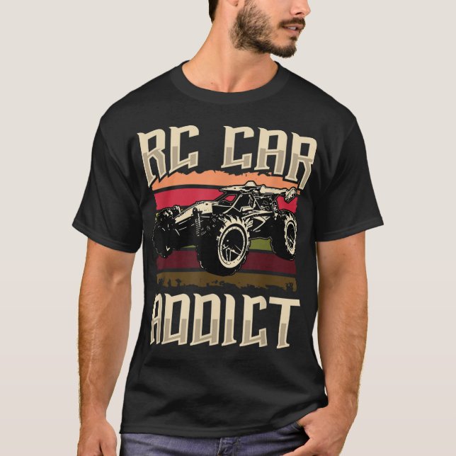 Camiseta Rc Carros Correndo De Rádio Controlada Com Funny D (Frente)