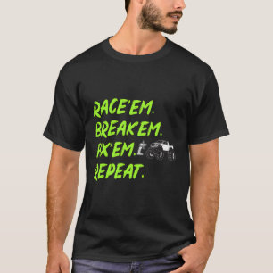 Camiseta Rc Cars Race'Em Break'Em Fix'Em Radio Controlada C