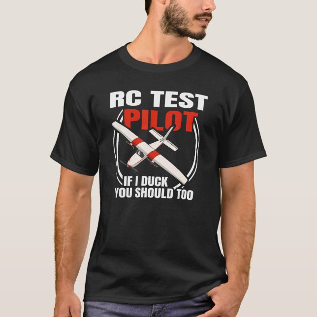 Camiseta Rc Modelo De Avião Modelo De Plano De Ensaio (Frente)