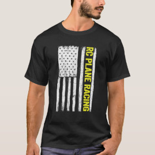 Camiseta Rc Plane Racing American Flag Radio Controlada Rem