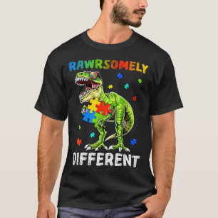 Camiseta Rd Conhecimento Diferente do Autismo Dinossauro