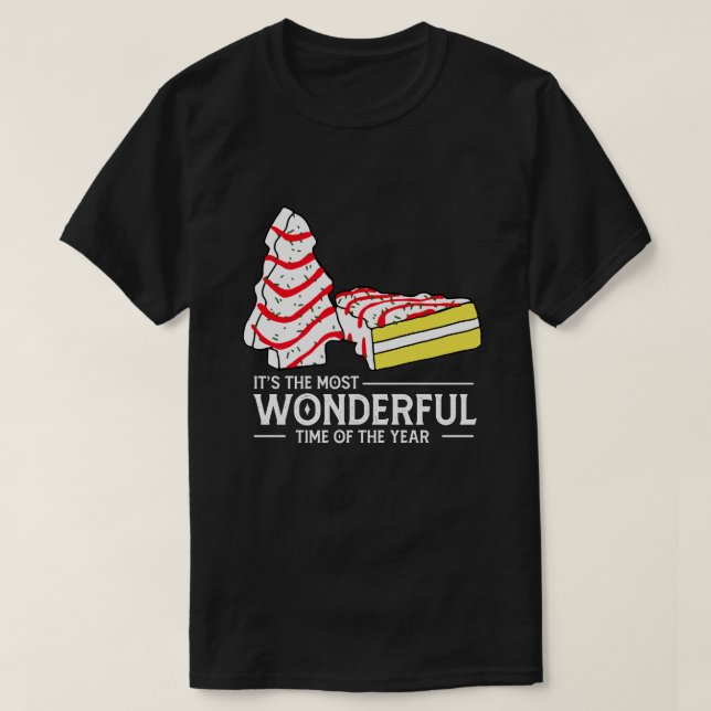 Camiseta RD Little Tis' The Season Christmas Tree Cakes Deb (Frente do Design)