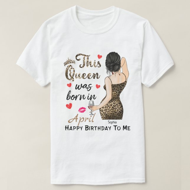 Camiseta RD Personalizado Feliz Aniversário Para Mim  (Frente do Design)