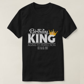Camiseta RD Personalizado Rei de Aniversário, Esquadrão de