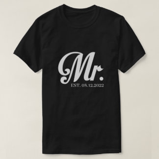 Camiseta RD Personalizado Sr. e Sra. Shirt, Recem casados
