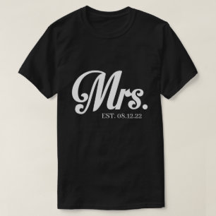 Camiseta RD Personalizado Sr. e Sra. Shirt, Recem casados T