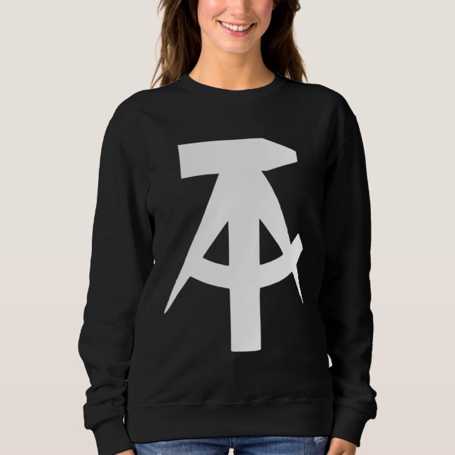 Camiseta RDA  Bandeira martelo e compasso   ideia (Frente)