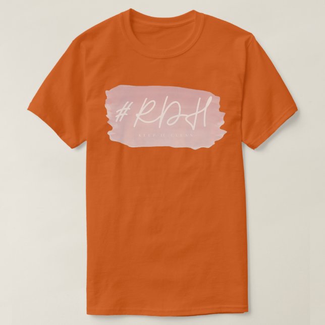 Camiseta RDH Mantenha Limpo (Frente do Design)