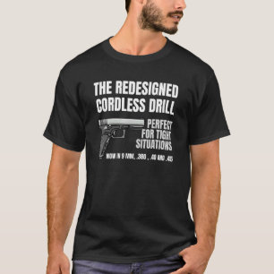 Camiseta Re Ed Furadeira Sem Fio Pistola Arma de Fogo