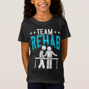 Camiseta Reabilitação de Equipe do Assistente de Terapia Fí