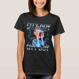 Camiseta Reação ao meme de rotatividade cerebral de garoto