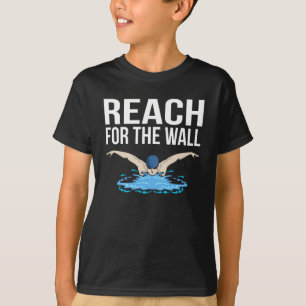 Camiseta Reach for the Wall Natação a Lap Funny Swimmer m