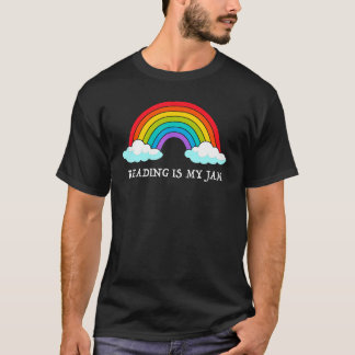 Camiseta Read teacher rainbow Reading is my jam 8