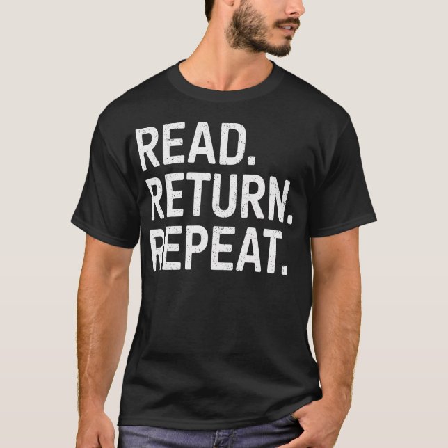 Camiseta Reading Books Librarian Reader School Read Return  (Frente)