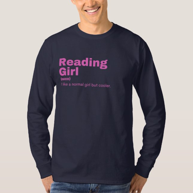 Camiseta Reading Girl - Reading (Frente)