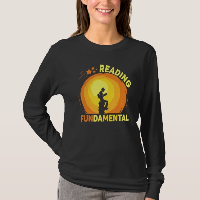Camiseta Reading Is Fundamental Geeky Bookworm Poetry Liter (Frente)