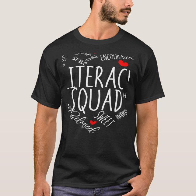 Camiseta Reading Teacher Interventionist Specialist Literac (Frente)