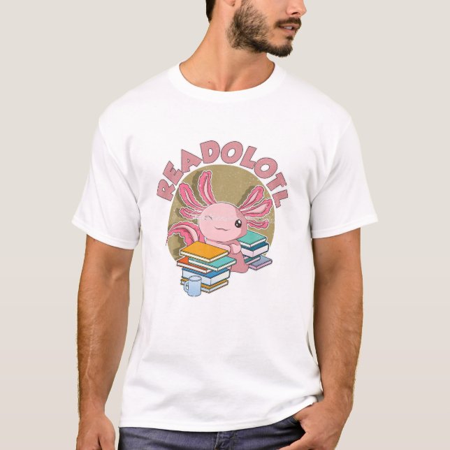 Camiseta Readolott Bookworm Leitura Nerd Anfíbio Corte (Frente)
