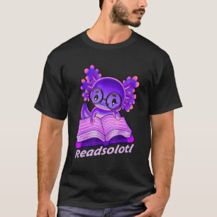 Camiseta Readsolotl Peixes Leitura Divertida Livros Lagarto