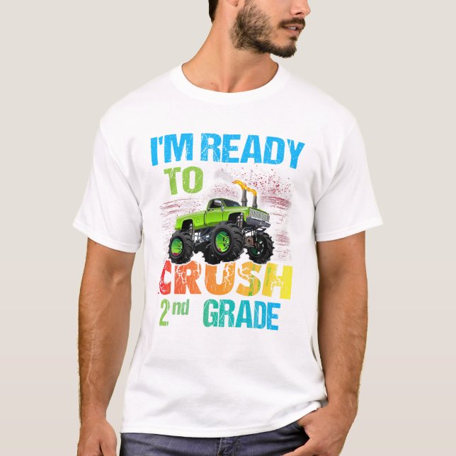 Camiseta Ready To Crush 2nd Grade Monster (Frente)