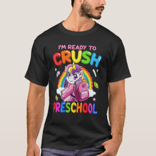 Camiseta Ready To Crush Preschool Unicorn Back To School Ra