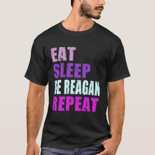 Camiseta Reagan Come Sleep Be Repetir Reagan