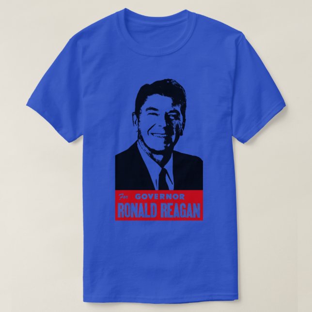 Camiseta Reagan Para Governador (Frente do Design)