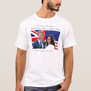 Camiseta Real Casamento Príncipe Harry e Meghan Markle