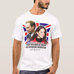 Camiseta Real De Casamento William & Kate