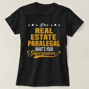 Camiseta Real Estate Paralegal