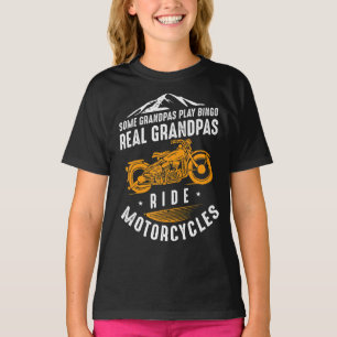 Camiseta Real Grandpas Andam Motocicletas Presentes Para Bi