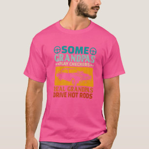 Camiseta Real Grandpas Dirigem Caminhos Quentes Carro Cláss