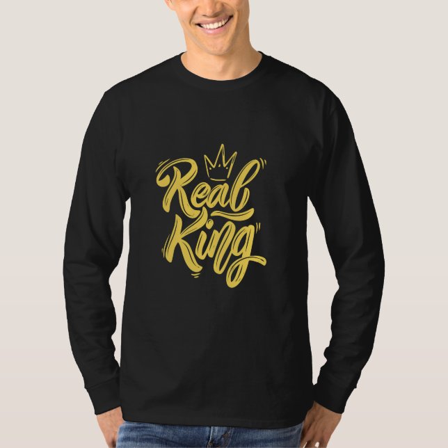 Camiseta Real King | Liderança em negrito (Frente)