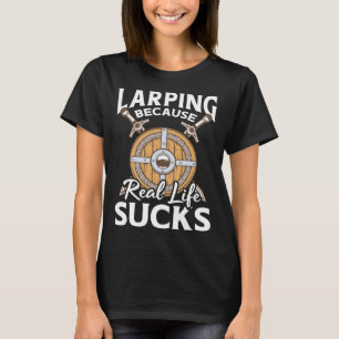 Camiseta Real Life Live Action Role Jogando Largo Gamer L