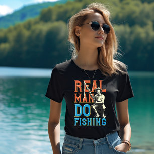 Camiseta Real Man Do Fish T Shirt
