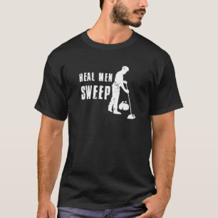 Camiseta Real Men Sweep Curling Player Team Crew Broom Swee