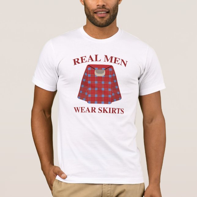 Camiseta Real Men Veste saias (Frente)